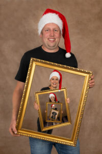 Familienblld in Bilderrahmen